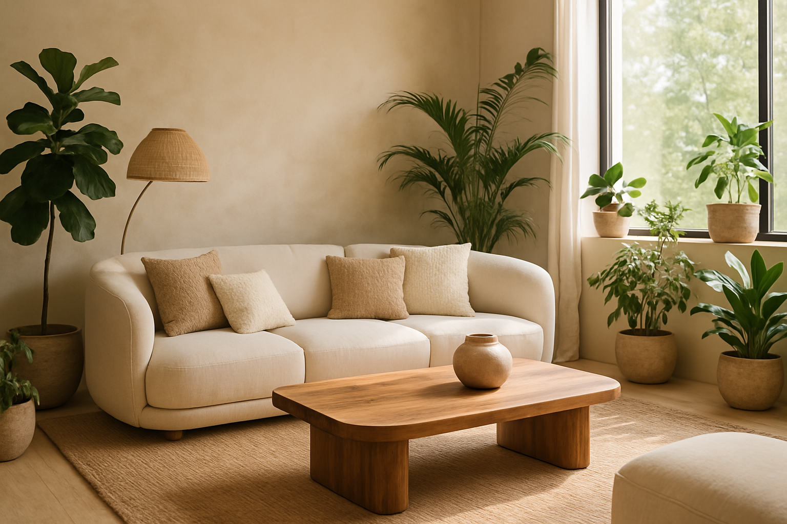 Decoração Orgânica 2025: O Guia Definitivo para um Lar Natural, Fluido e Acolhedor