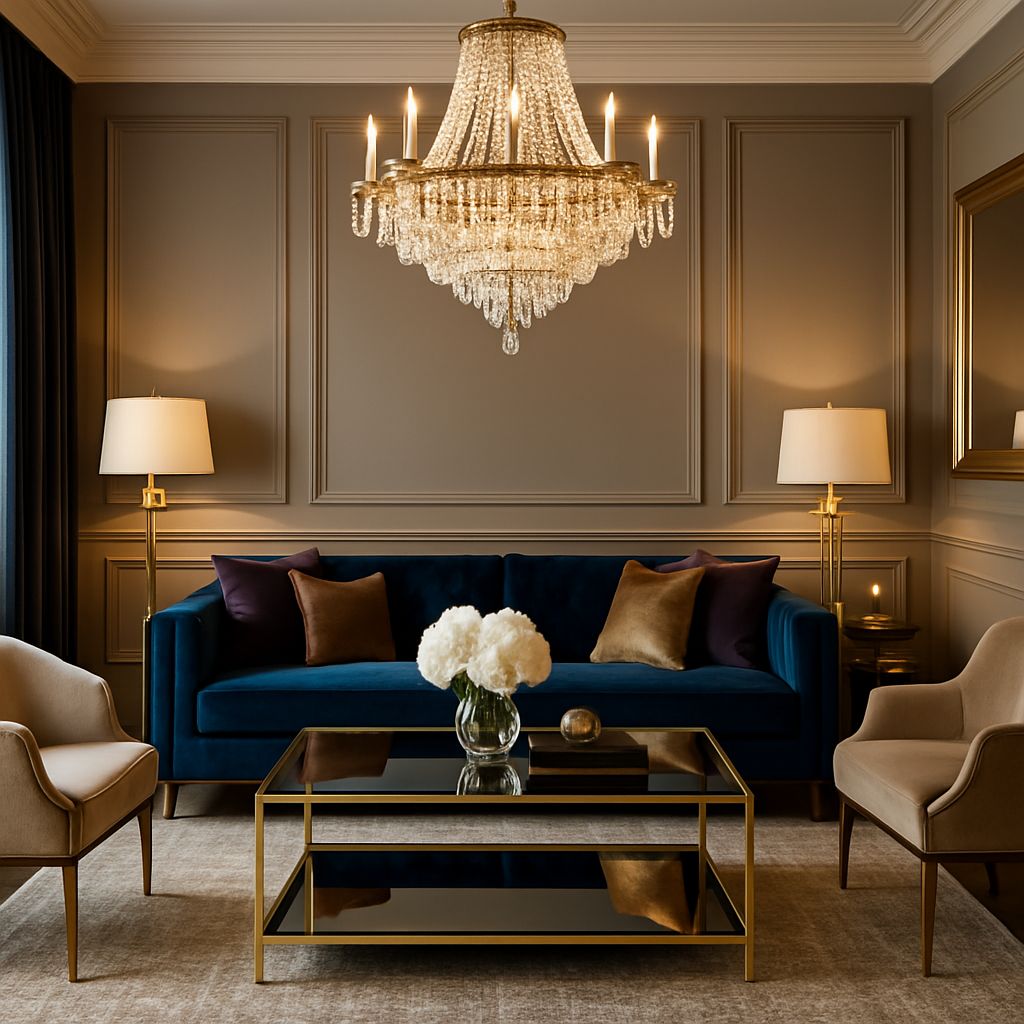 Estilo Glamour 2025: Guia Completo para Decorar com Sofisticação, Brilho e Luxo