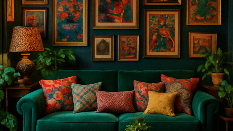 Decoração Maximalista 2025: O Guia Completo para Misturar Cores, Padrões e Texturas com Estilo