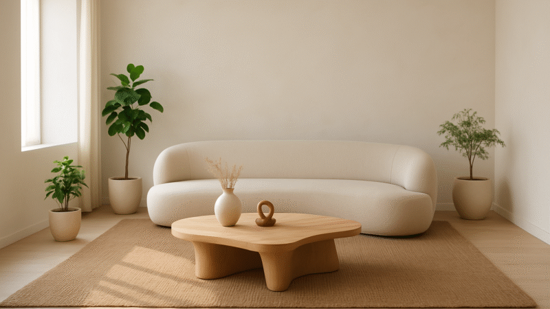 Minimalismo Orgânico 2025: Guia Completo para Decorar com Formas Suaves e Materiais Naturais