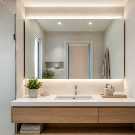 Espelho para Banheiro: 25 modelos para deixar o ambiente mais elegante